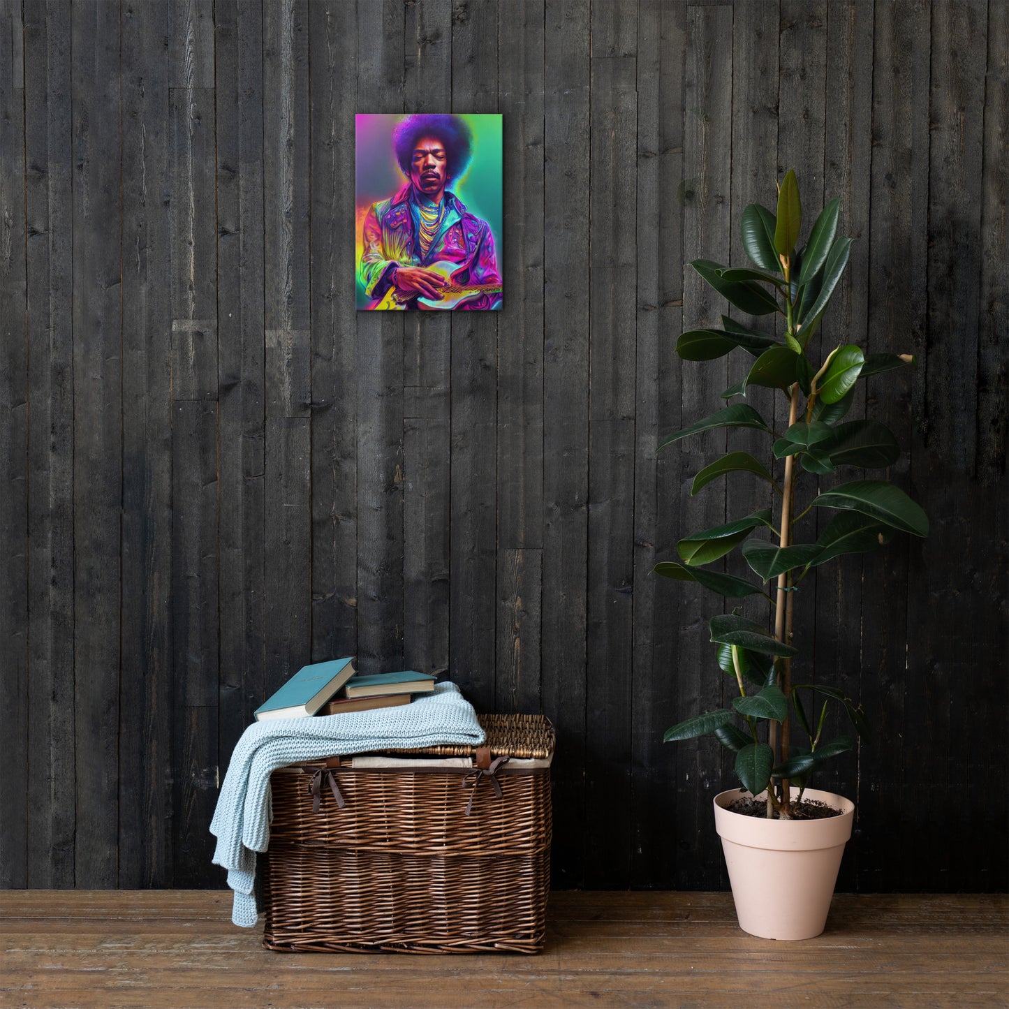 Jimi Hendrix Neon 1.0 Thin canvas
