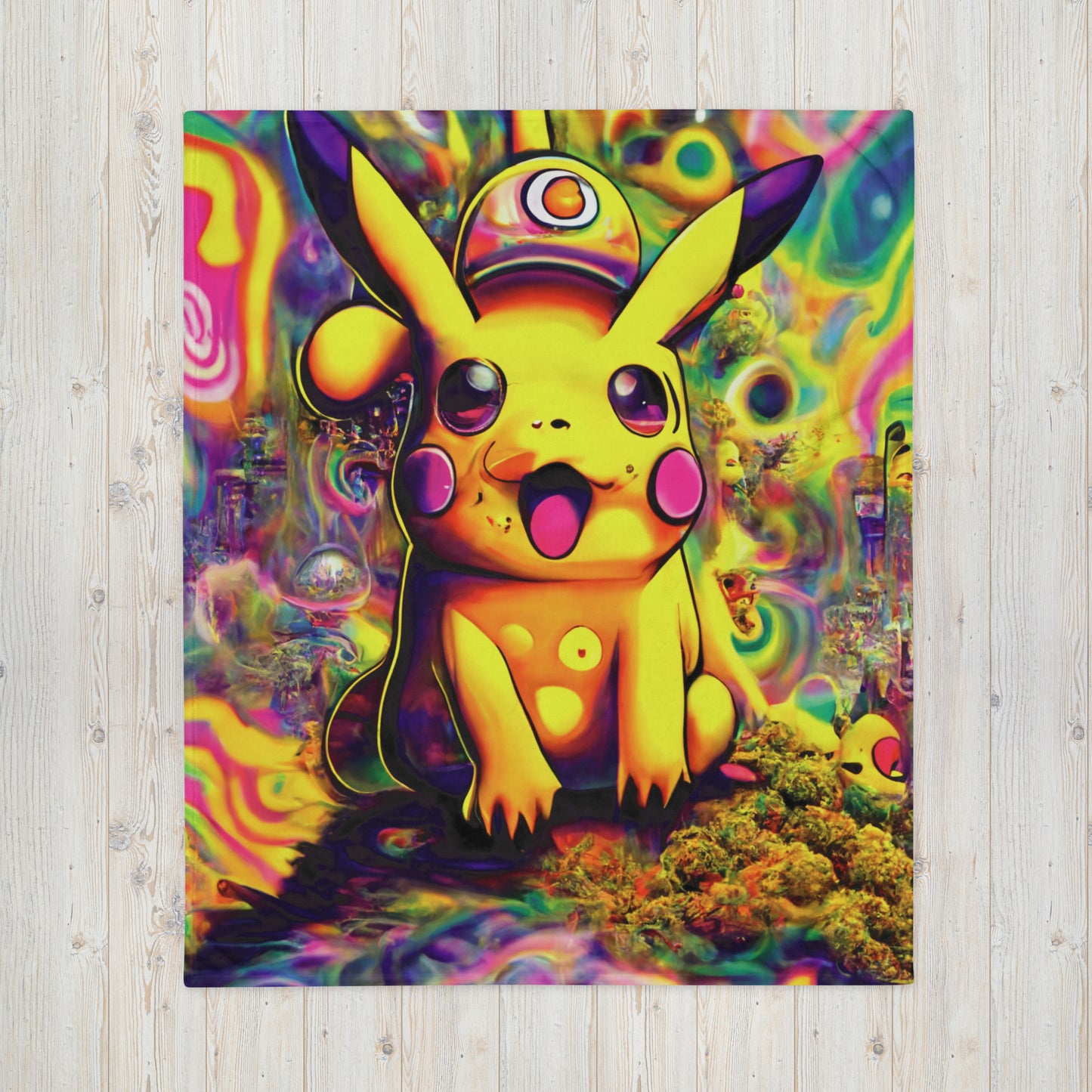 Pikachu Trip 1.0 Throw Blanket