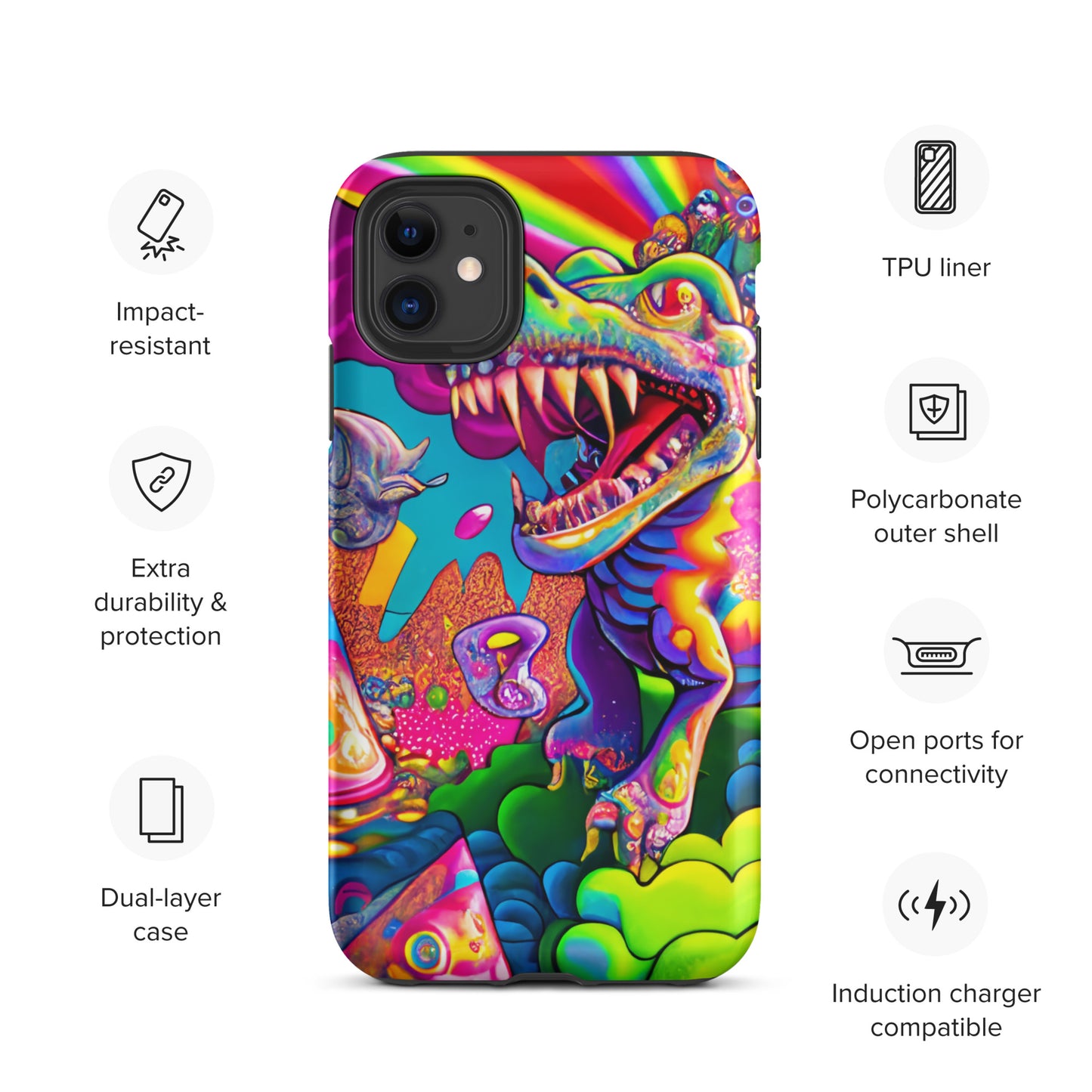 Dino Trip 1.0 Tough iPhone case