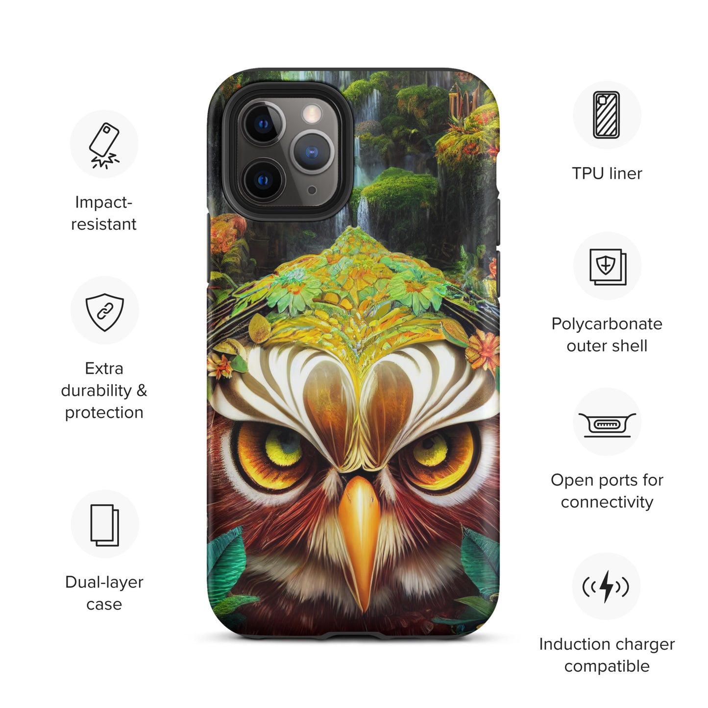 Dream Owl 1.0 Tough iPhone Case