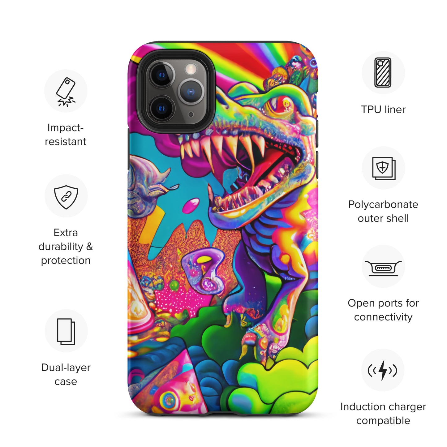 Dino Trip 1.0 Tough iPhone case