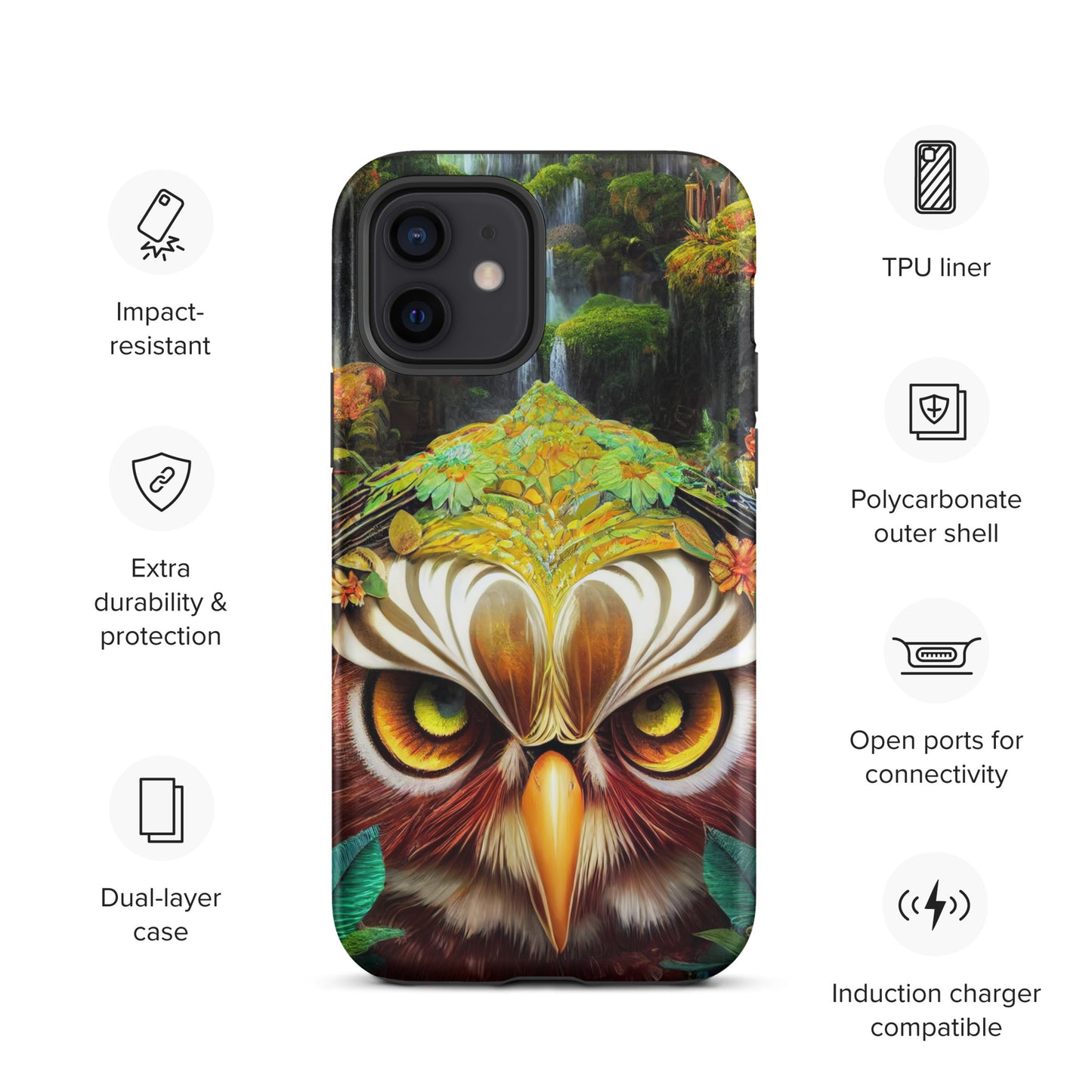 Dream Owl 1.0 Tough iPhone Case