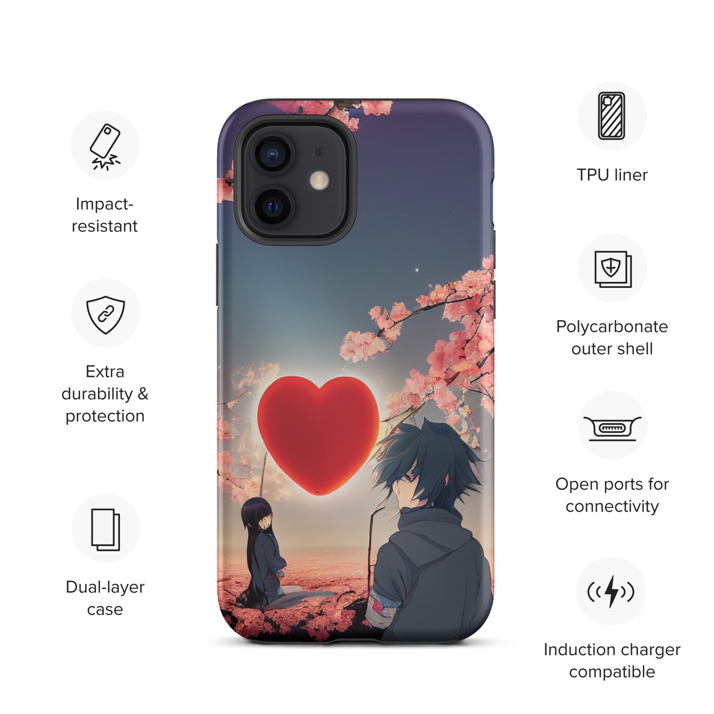 Anime love 1.0 Tough iPhone Case