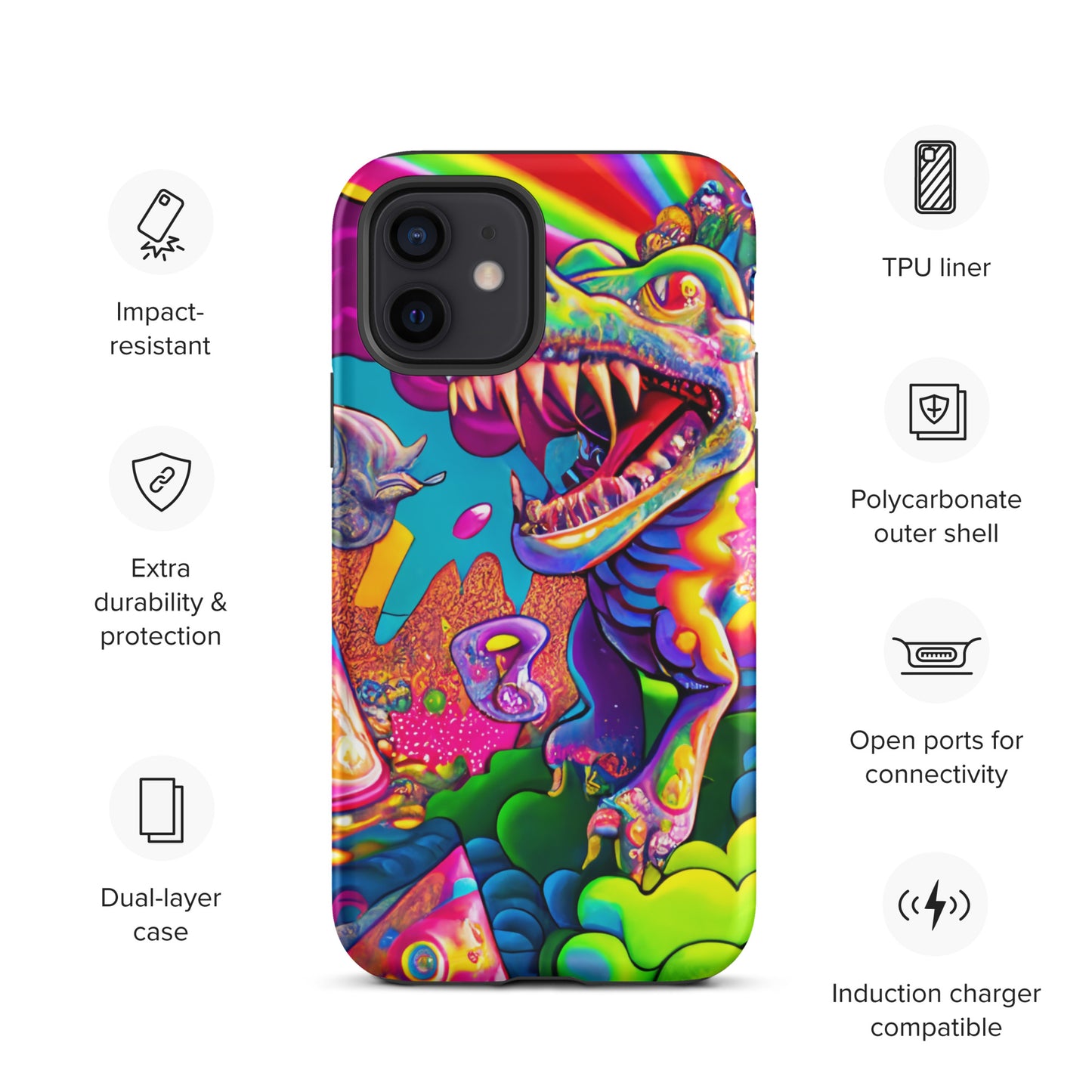 Dino Trip 1.0 Tough iPhone case