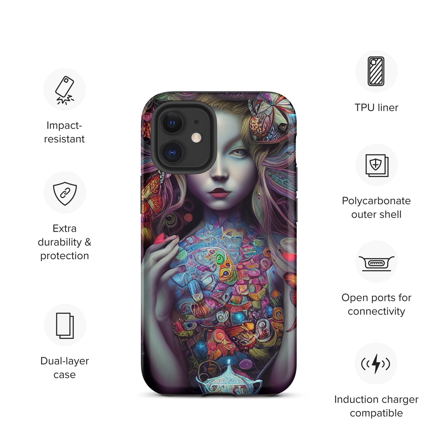 Alice in Wonderland Trippy 1.0 Tough iPhone case