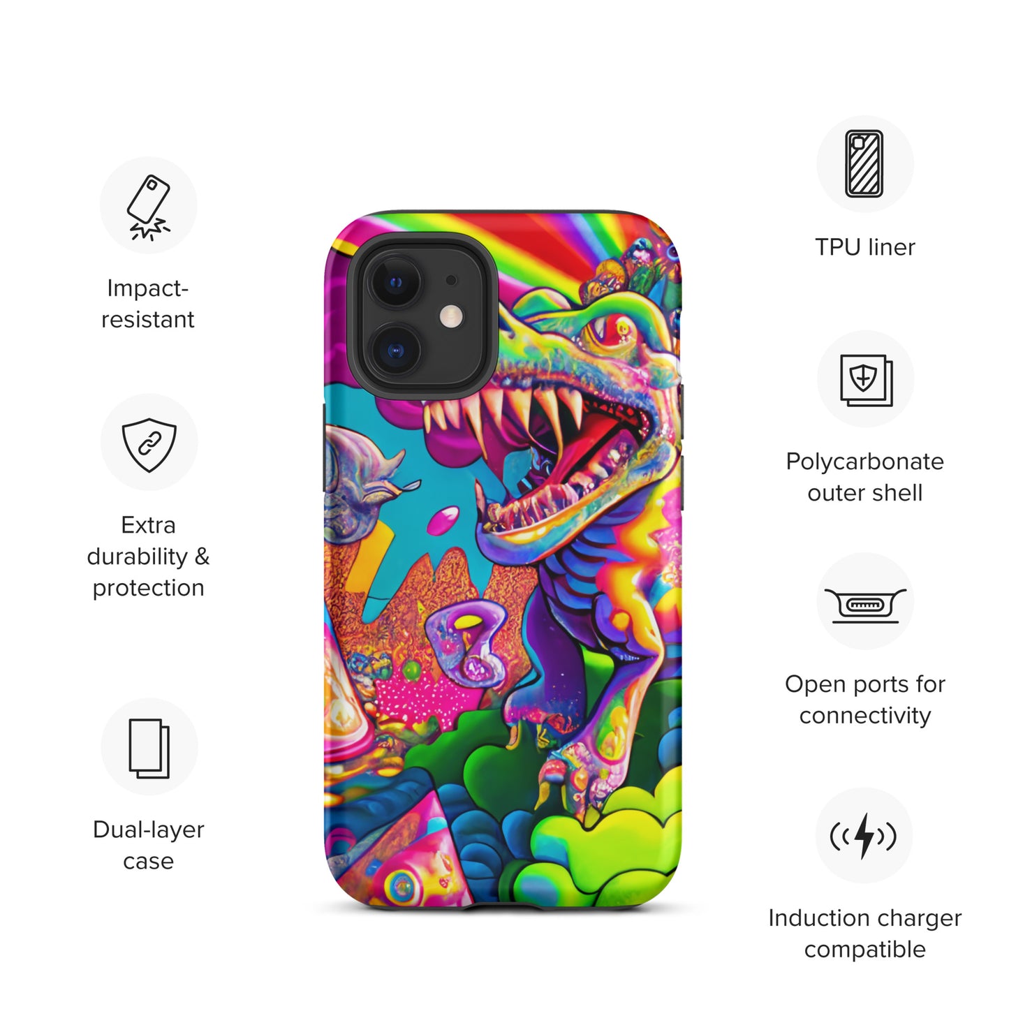 Dino Trip 1.0 Tough iPhone case