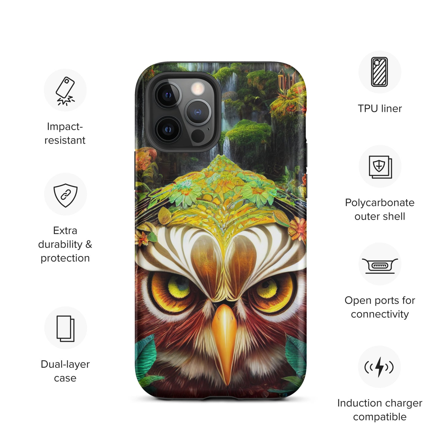 Dream Owl 1.0 Tough iPhone Case