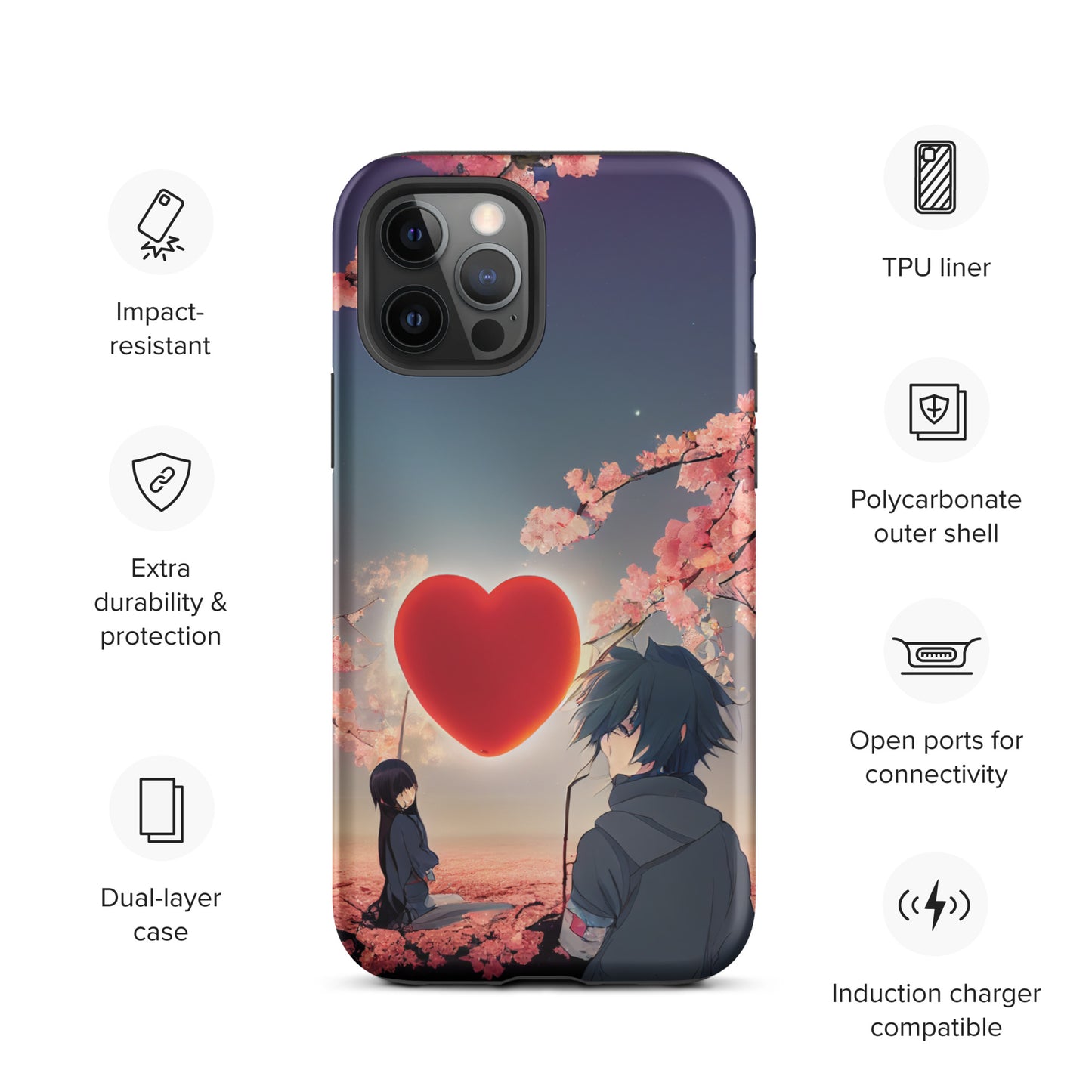 Anime love 1.0 Tough iPhone Case