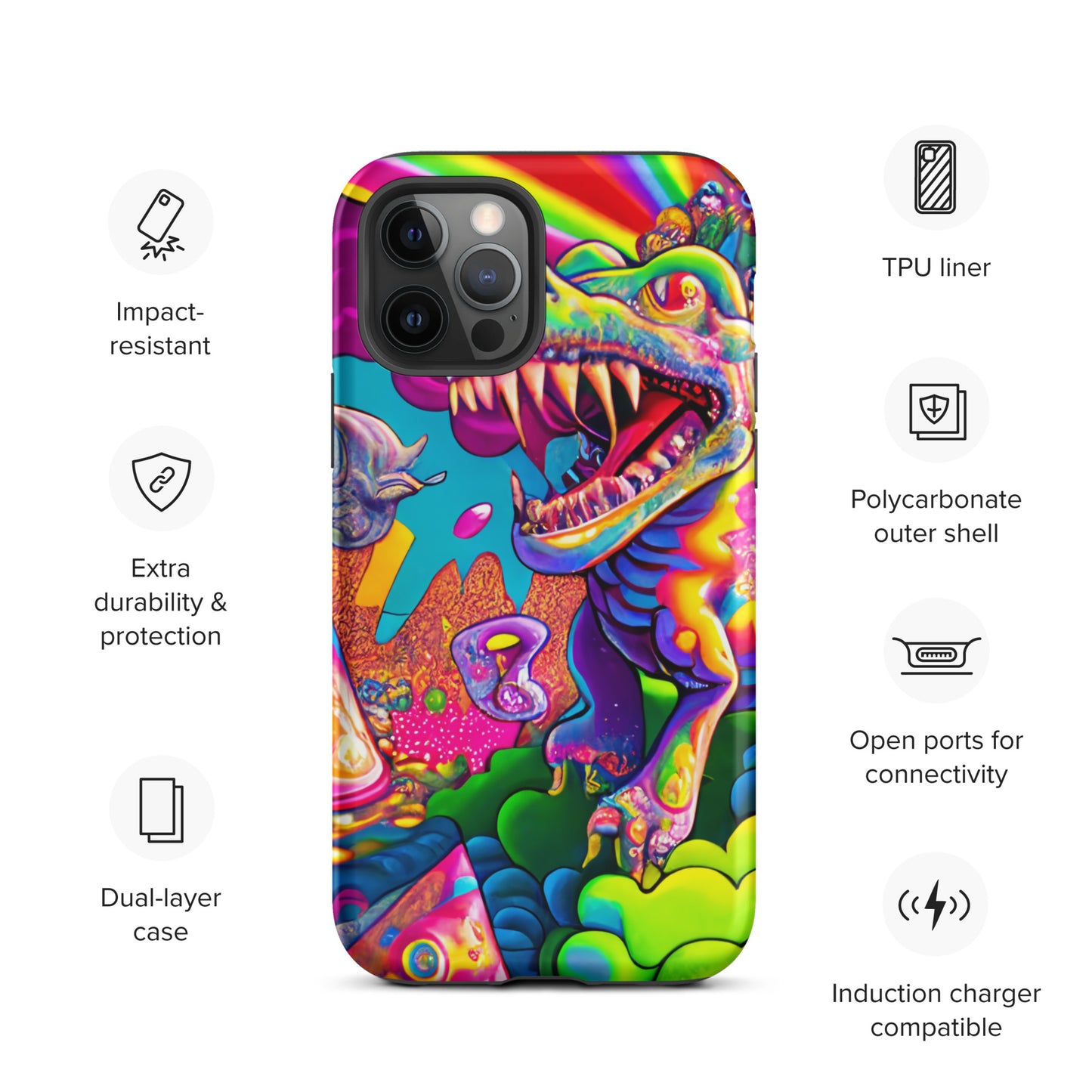 Dino Trip 1.0 Tough iPhone case
