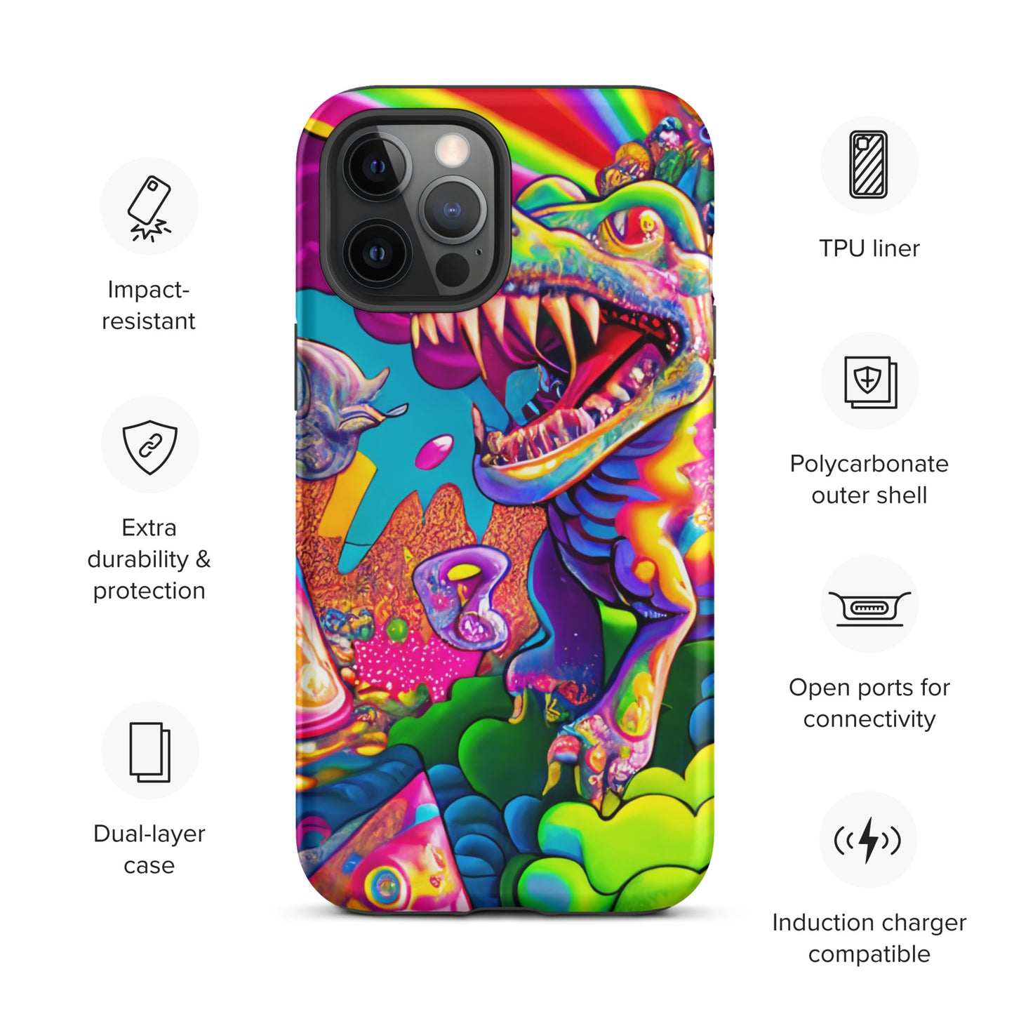 Dino Trip 1.0 Tough iPhone case