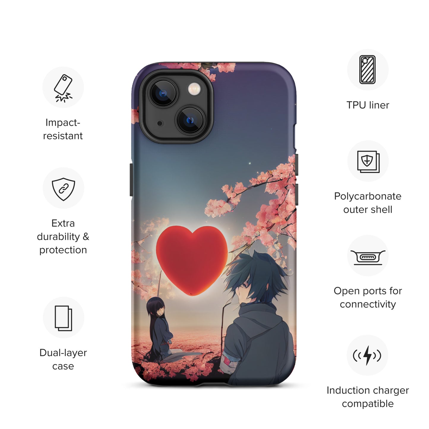 Anime love 1.0 Tough iPhone Case
