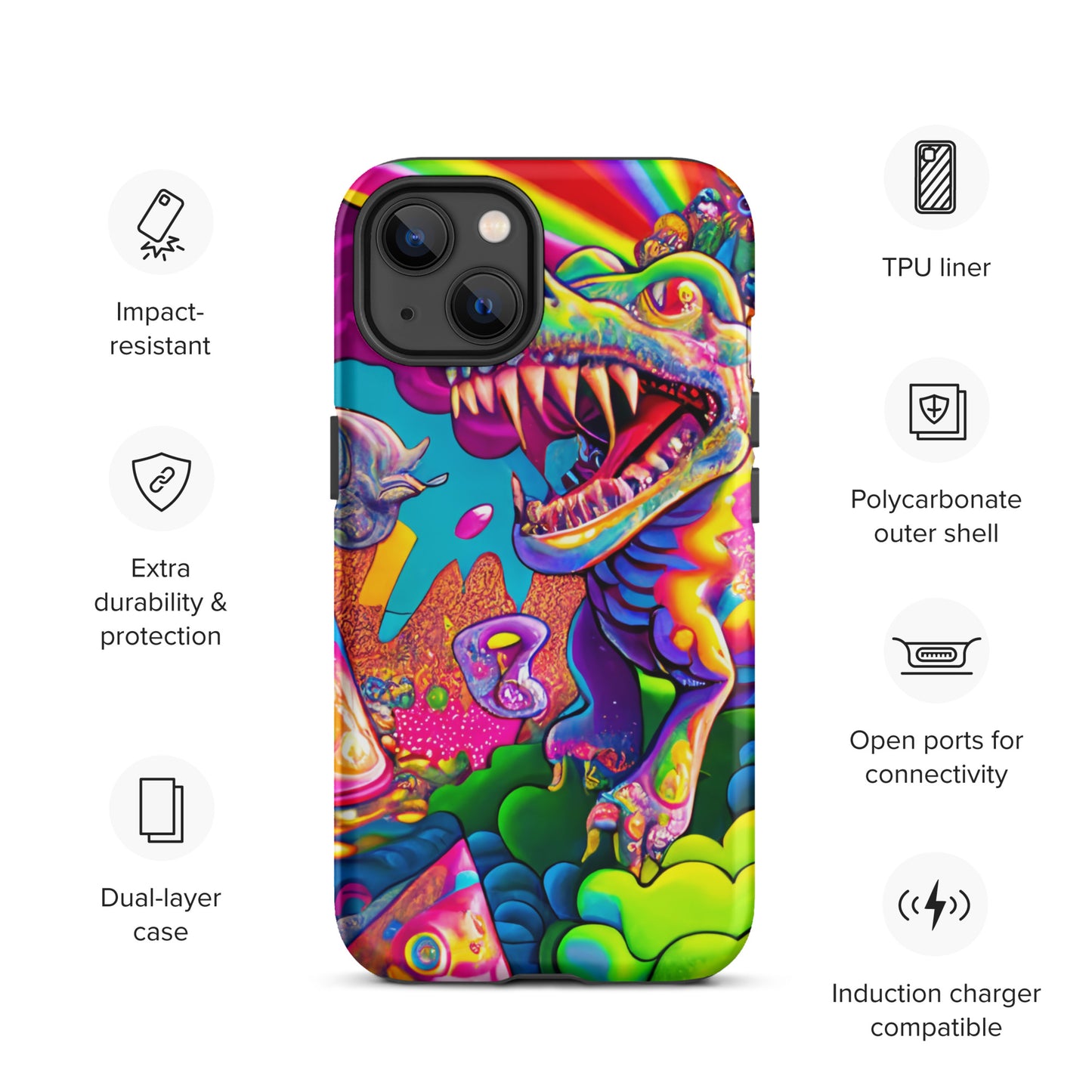 Dino Trip 1.0 Tough iPhone case