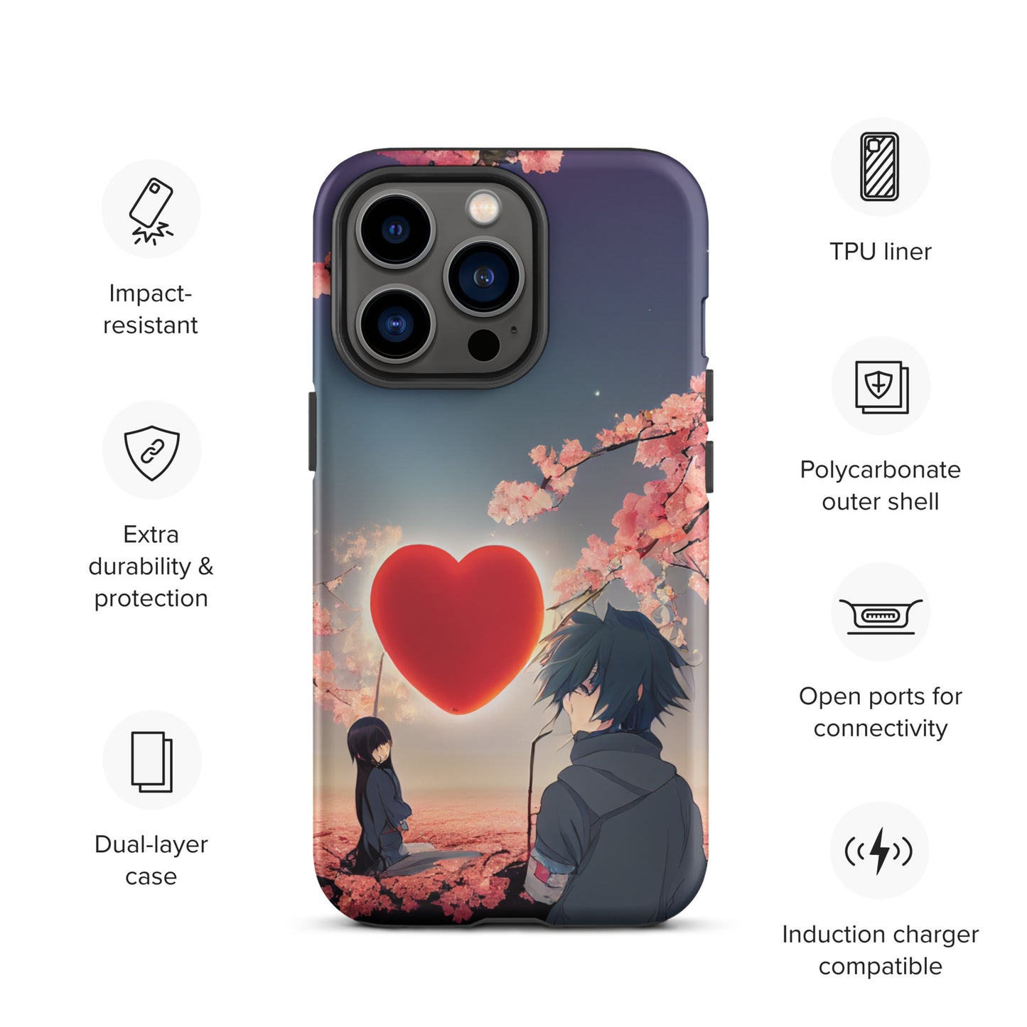 Anime love 1.0 Tough iPhone Case