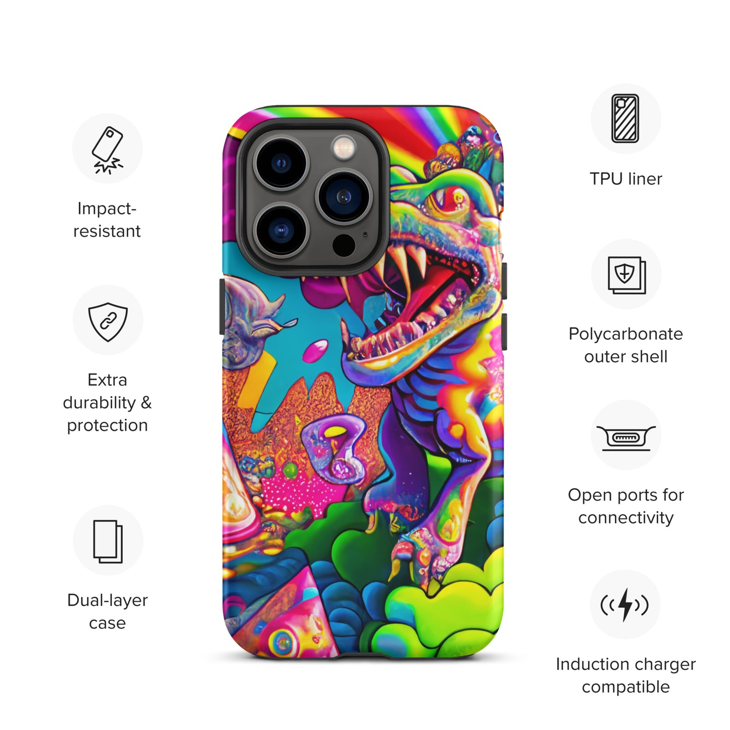 Dino Trip 1.0 Tough iPhone case