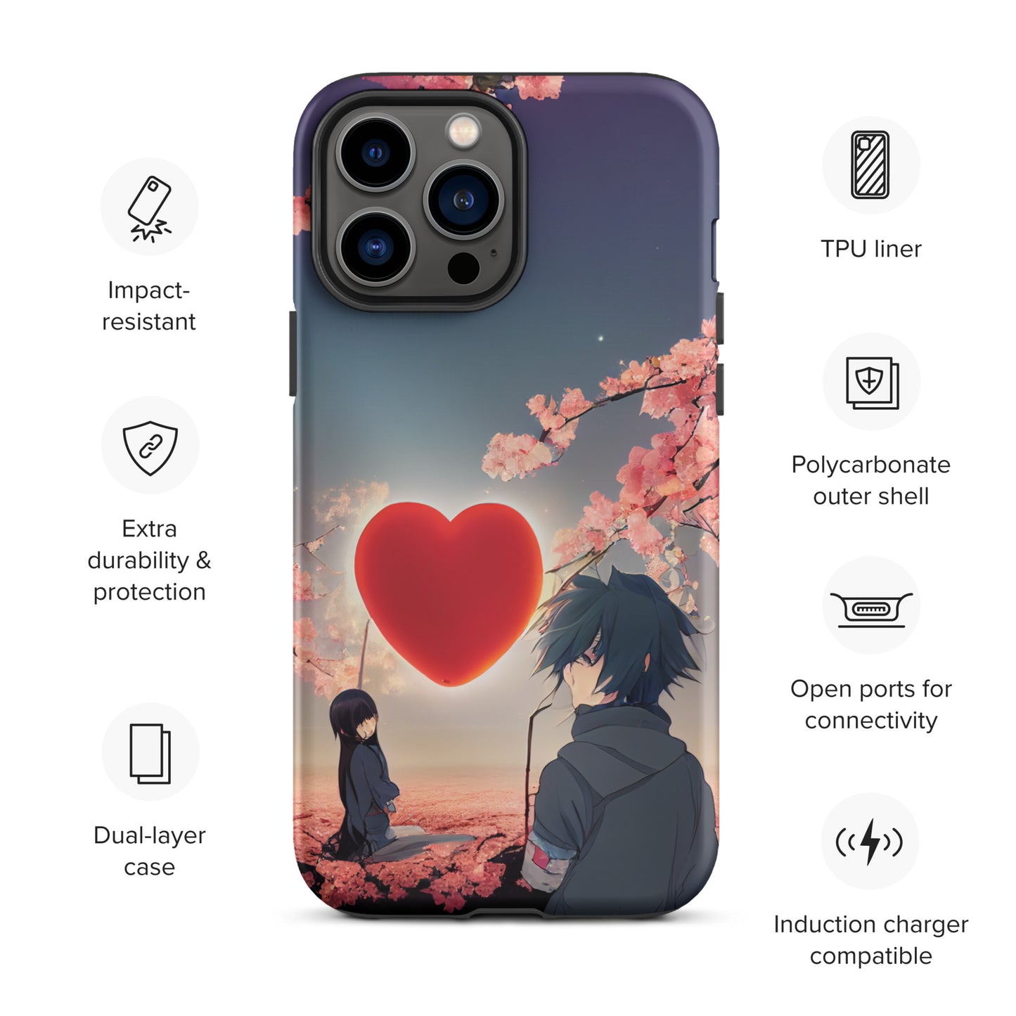 Anime love 1.0 Tough iPhone Case
