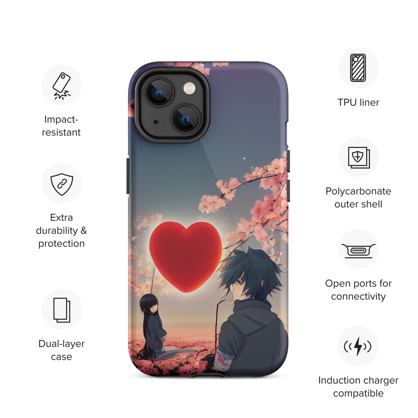 Anime love 1.0 Tough iPhone Case