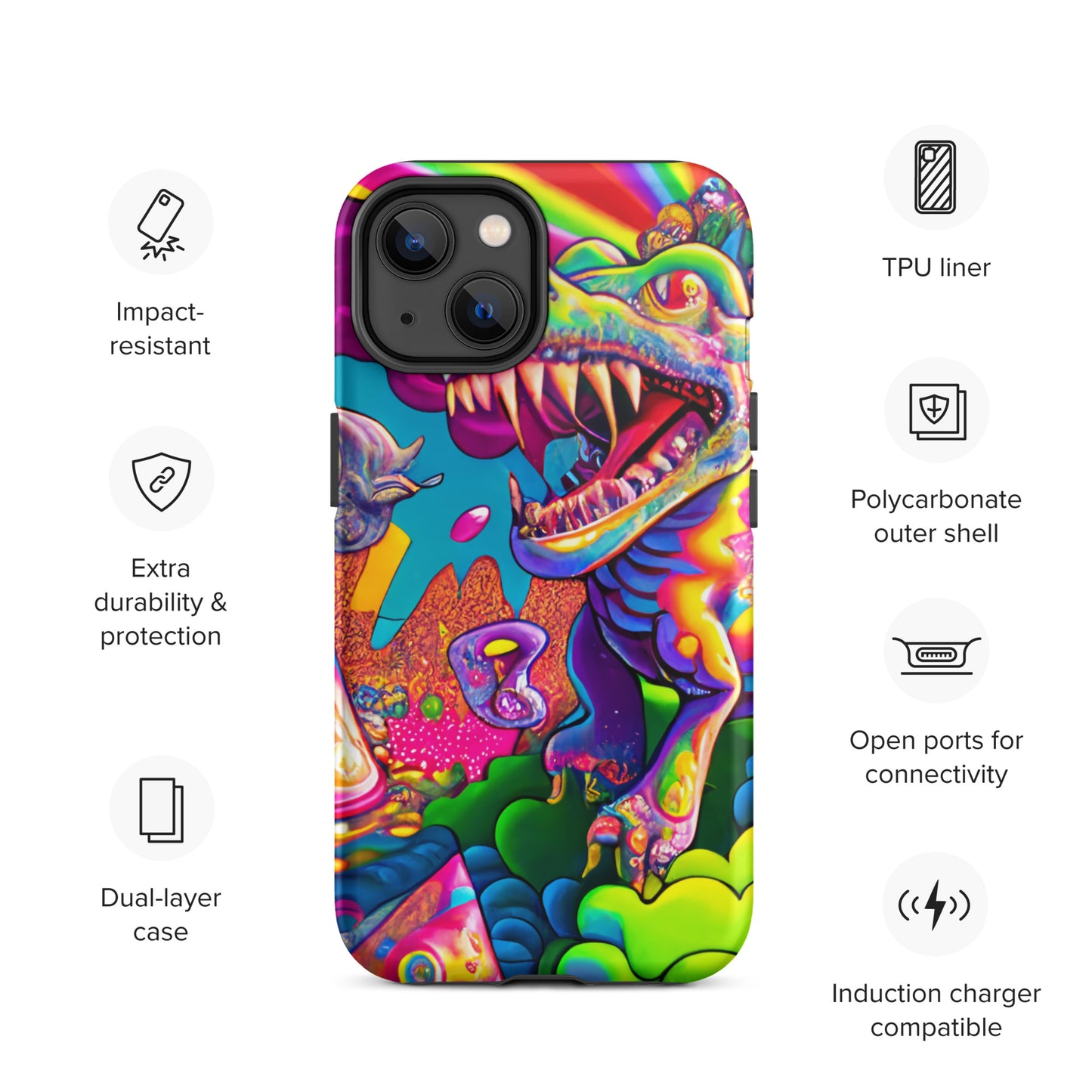 Dino Trip 1.0 Tough iPhone case