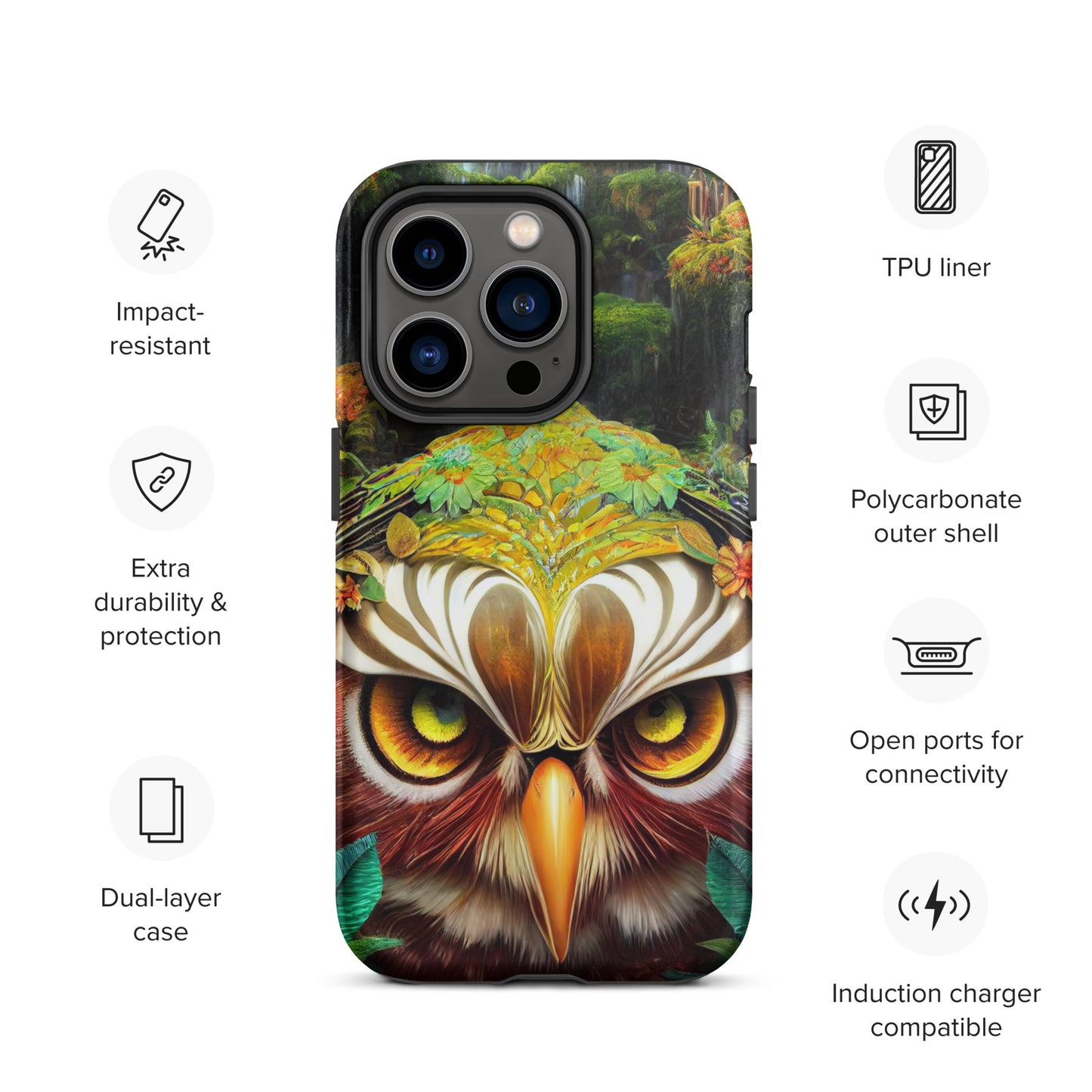 Dream Owl 1.0 Tough iPhone Case