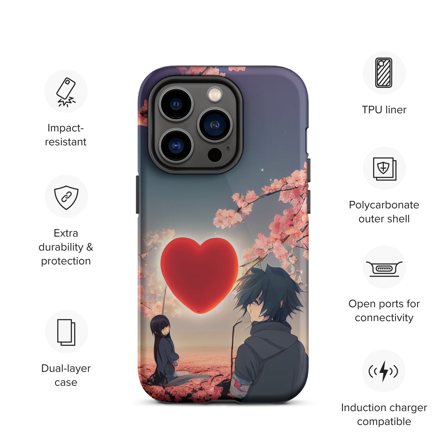 Anime love 1.0 Tough iPhone Case