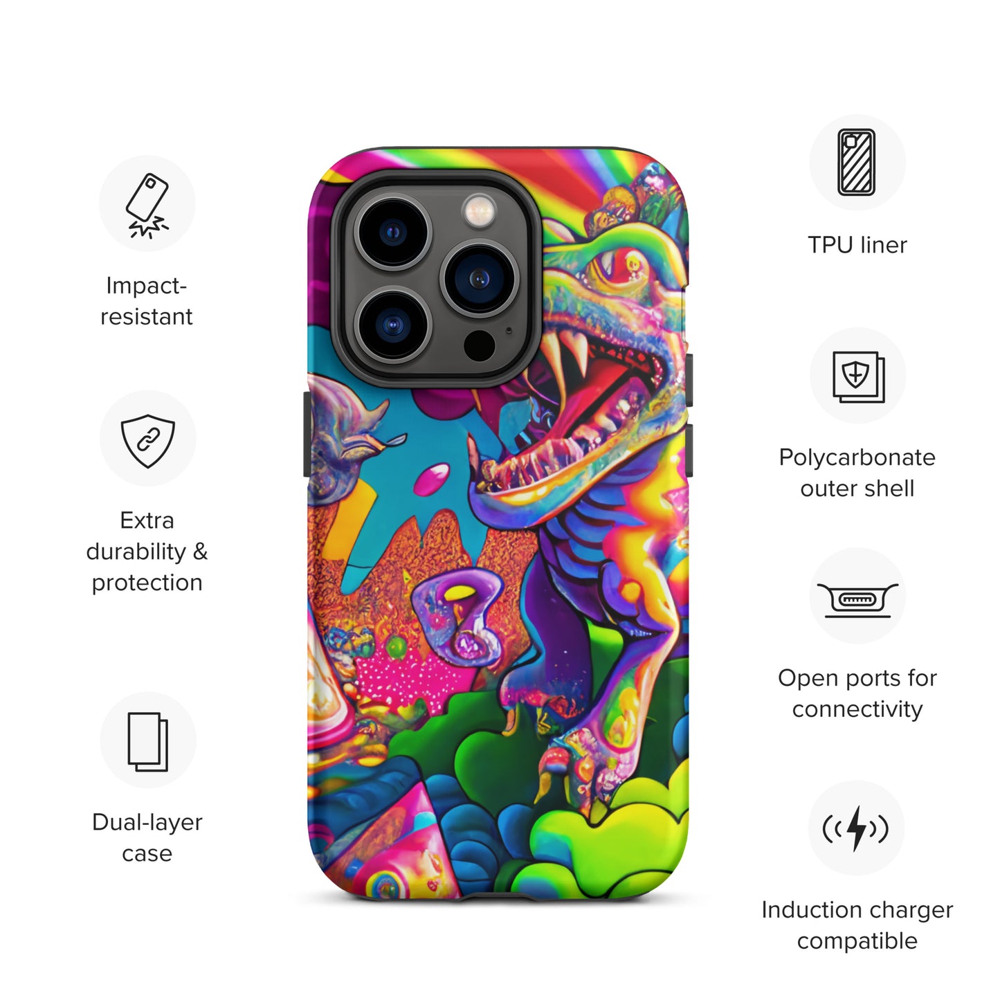 Dino Trip 1.0 Tough iPhone case