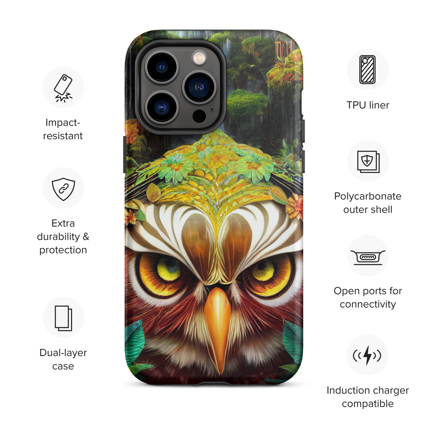 Dream Owl 1.0 Tough iPhone Case