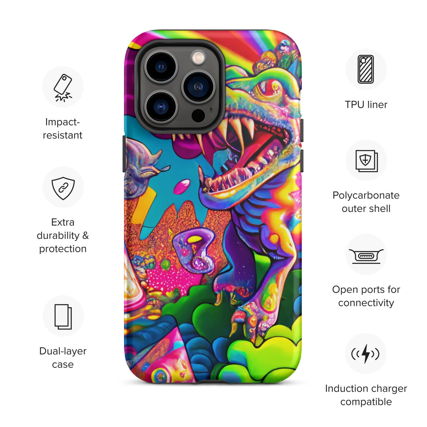 Dino Trip 1.0 Tough iPhone case