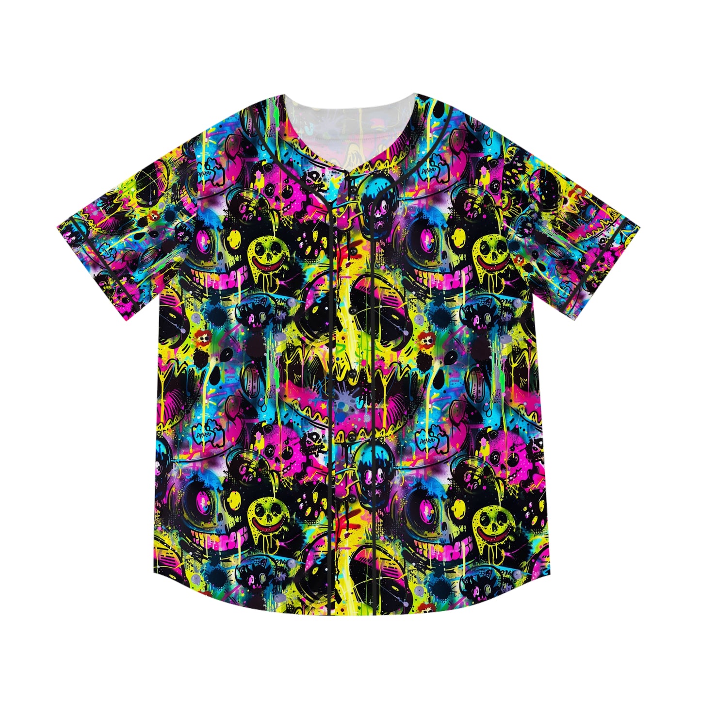 Rave Liquid Face Men's Baseball Jersey