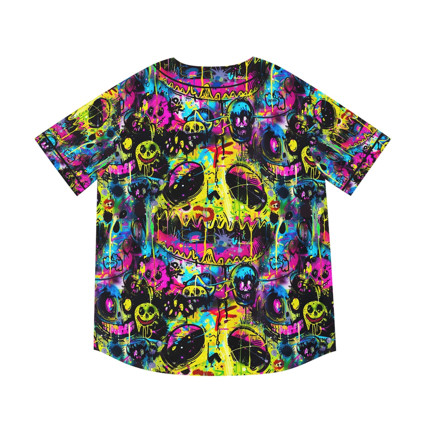 Rave Liquid Face Men's Baseball Jersey