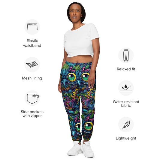 Trippy Owl Unisex Track Pants