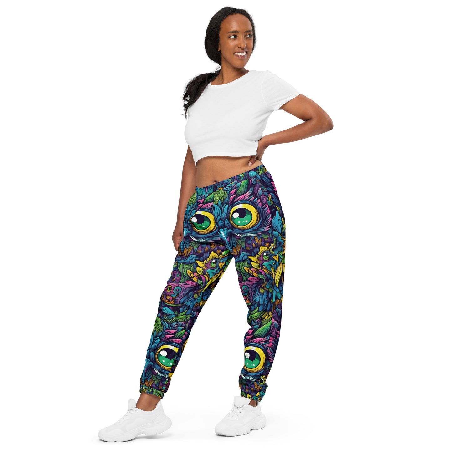 Trippy Owl Unisex Track Pants