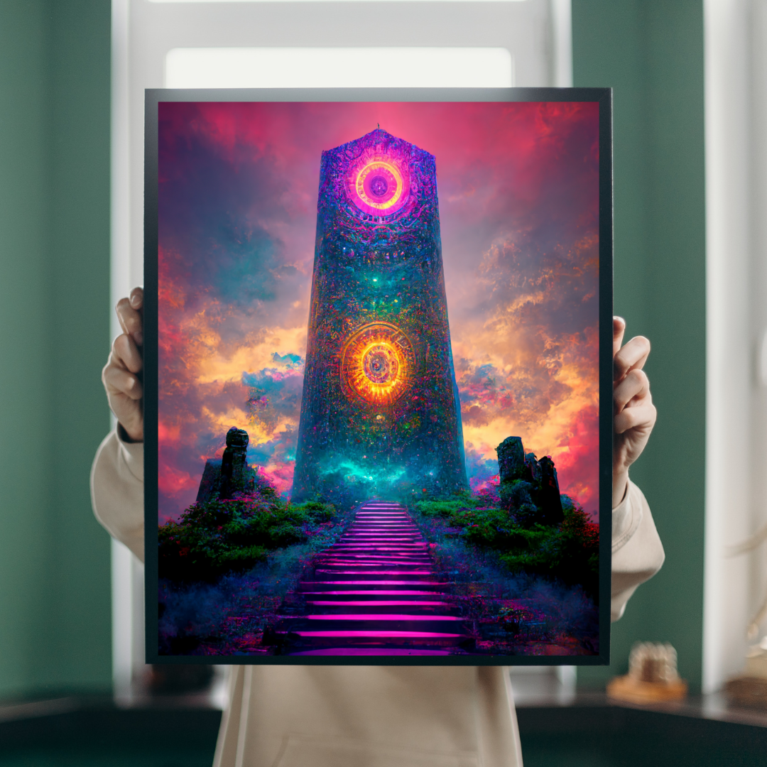 Tower of dreams 1.1 Metal print wall art