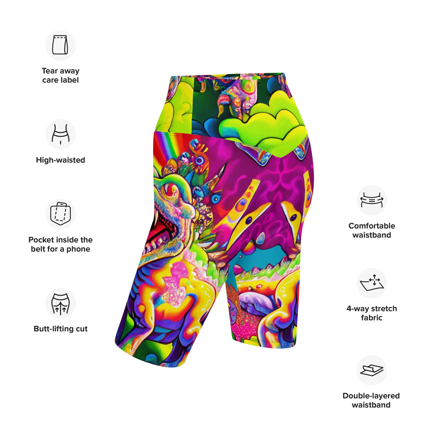 Dino Trip 1.0 Biker Shorts