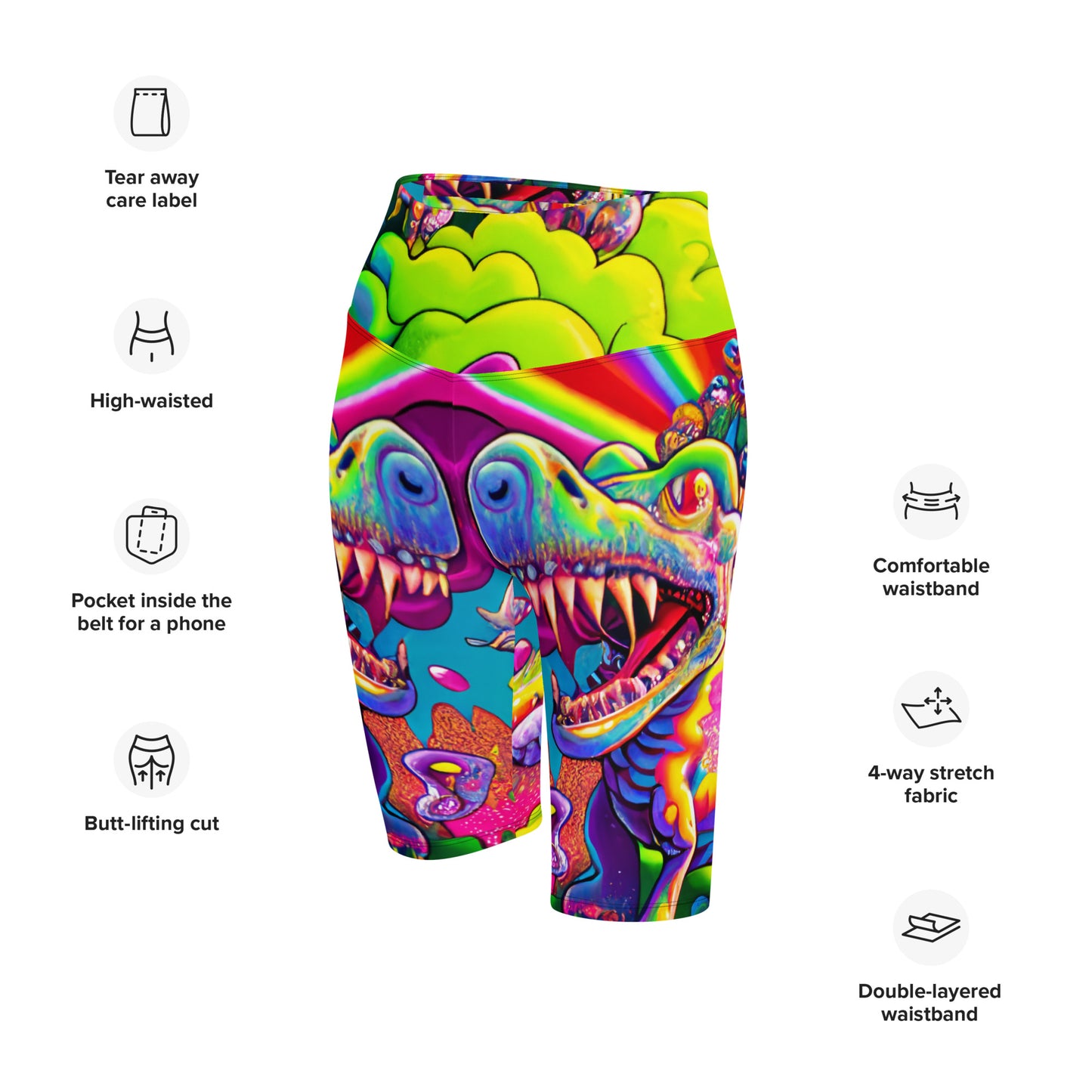 Dino Trip 1.0 Biker Shorts