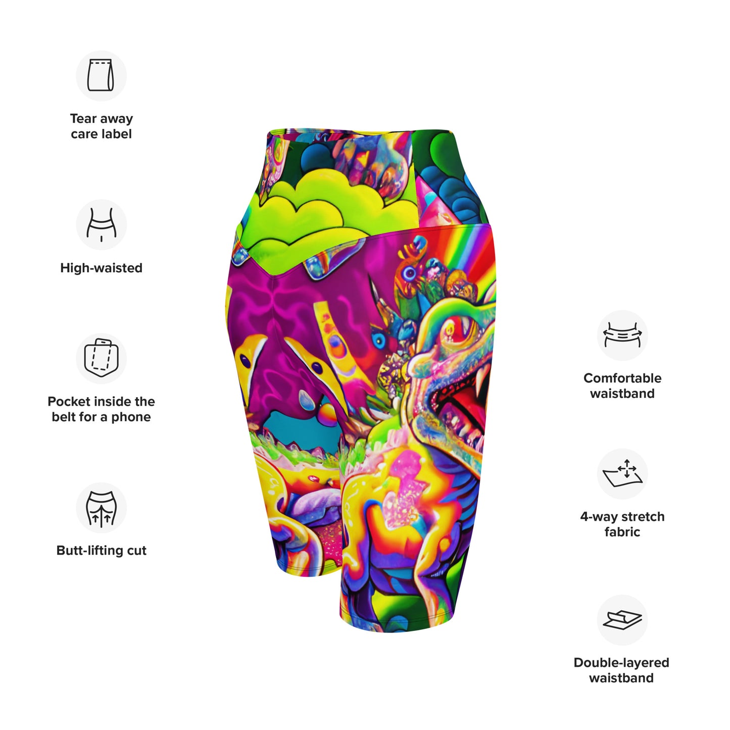 Dino Trip 1.0 Biker Shorts