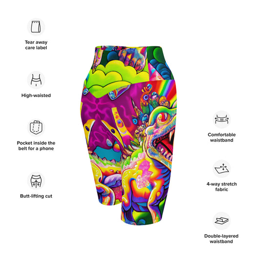 Dino Trip 1.0 Biker Shorts