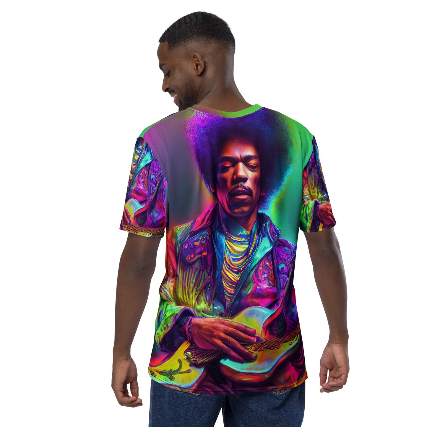 Jimi Hendrix Neon 1.0 Men's T-Shirt