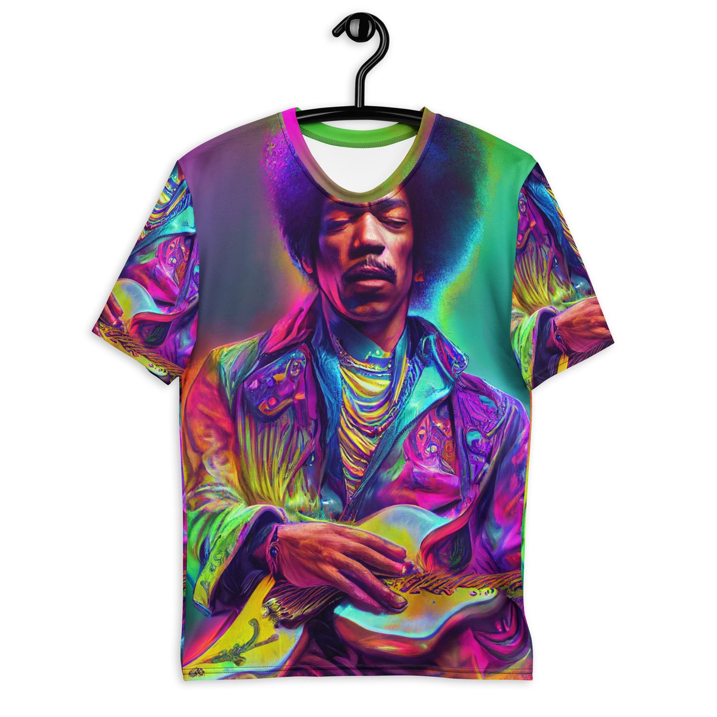 Jimi Hendrix Neon 1.0 Men's T-Shirt