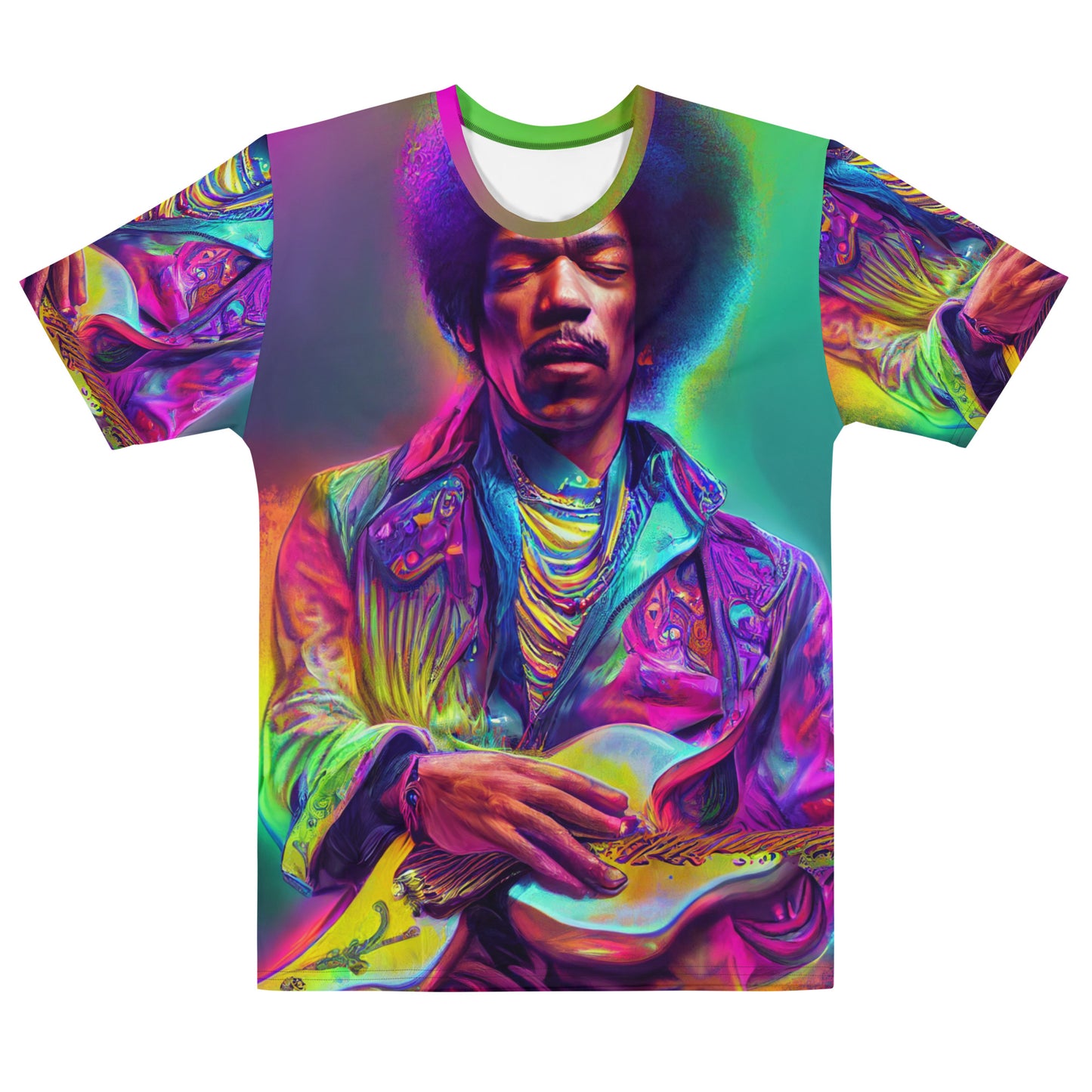 Jimi Hendrix Neon 1.0 Men's T-Shirt