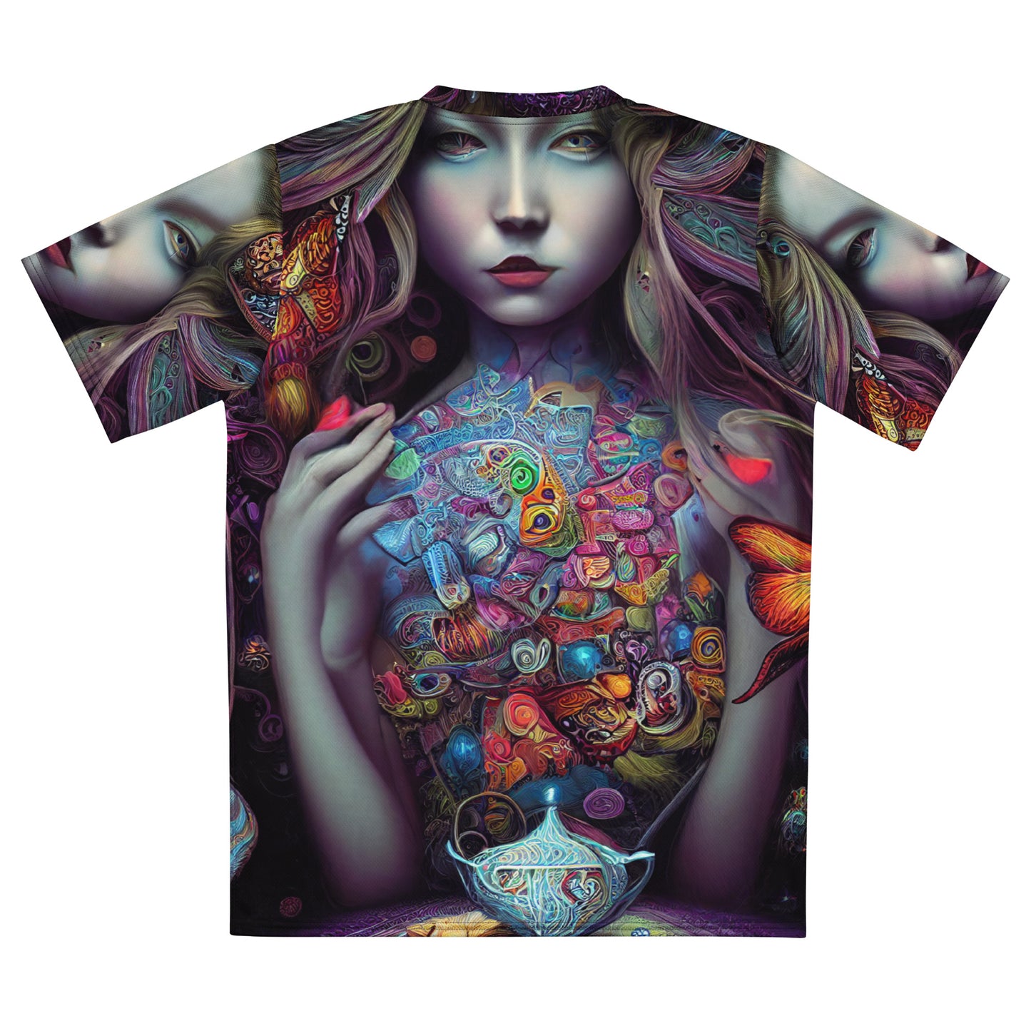 Alice in Wonderland Trippy 1.0 Recycled unisex sports jersey