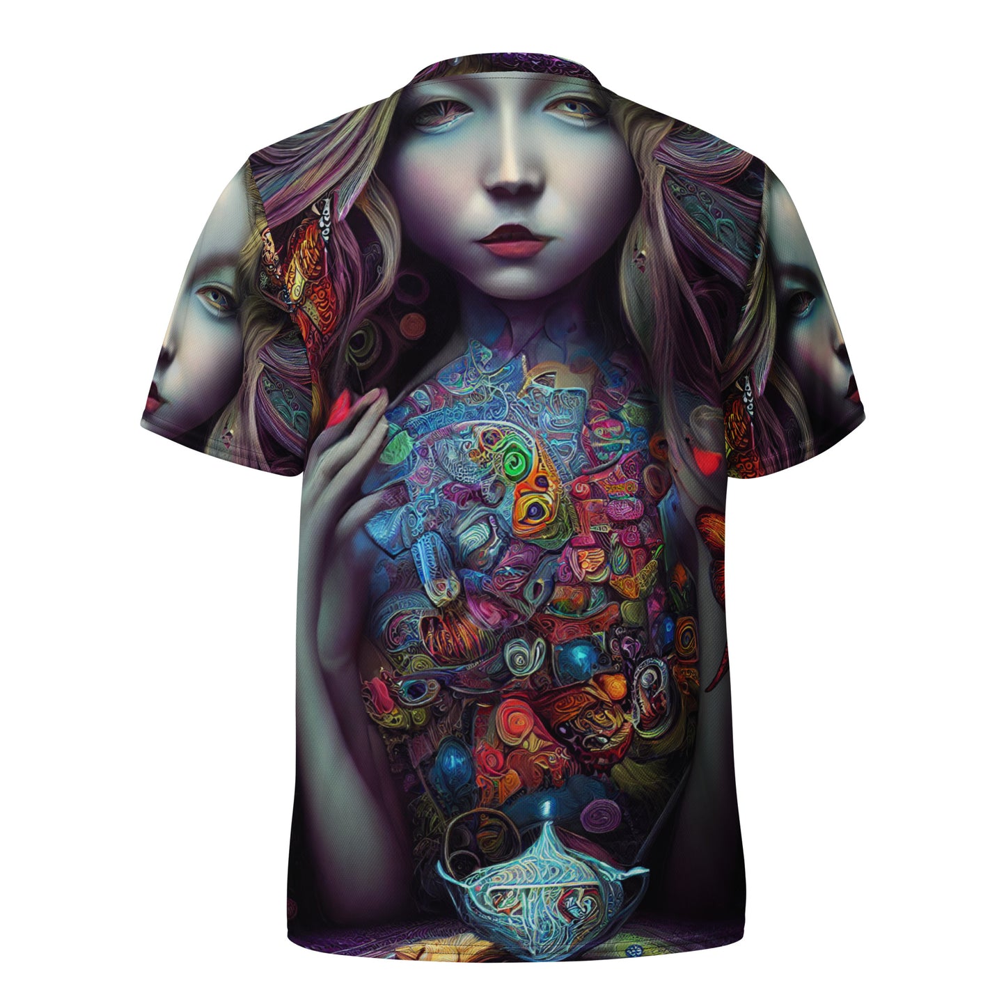 Alice in Wonderland Trippy 1.0 Recycled unisex sports jersey