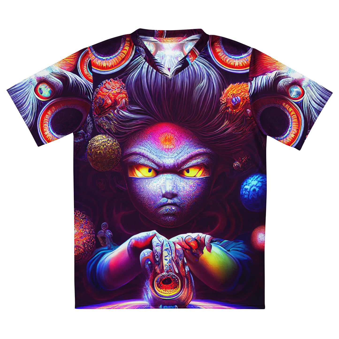 Super Saiyan in Wonderland 1.0 Recycled unisex sports jersey