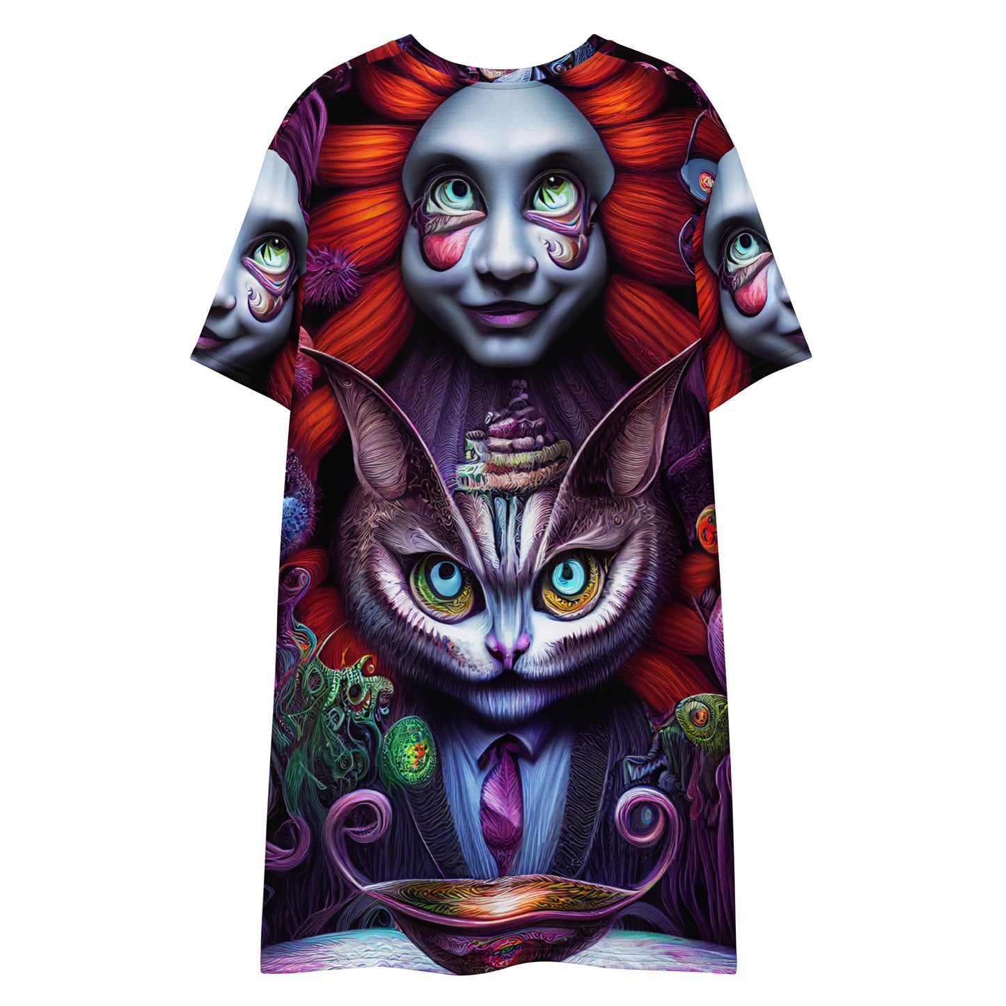 Cheshire Cat in Wonderland 1.0 T-shirt dress