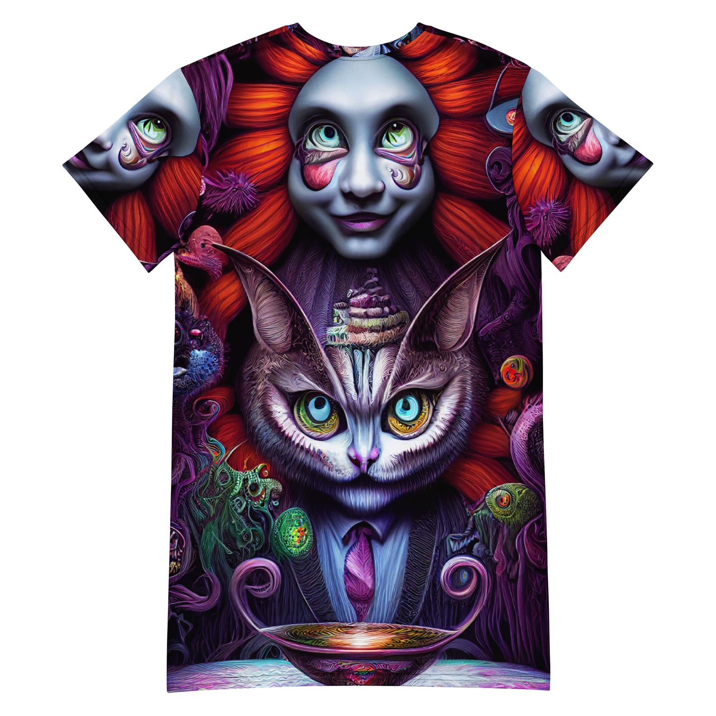 Cheshire Cat in Wonderland 1.0 T-shirt dress