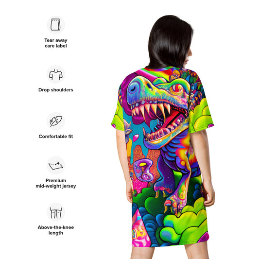 Dino Trip T-shirt Dress