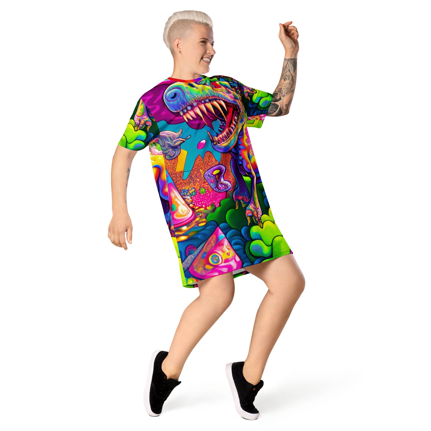 Dino Trip T-shirt Dress