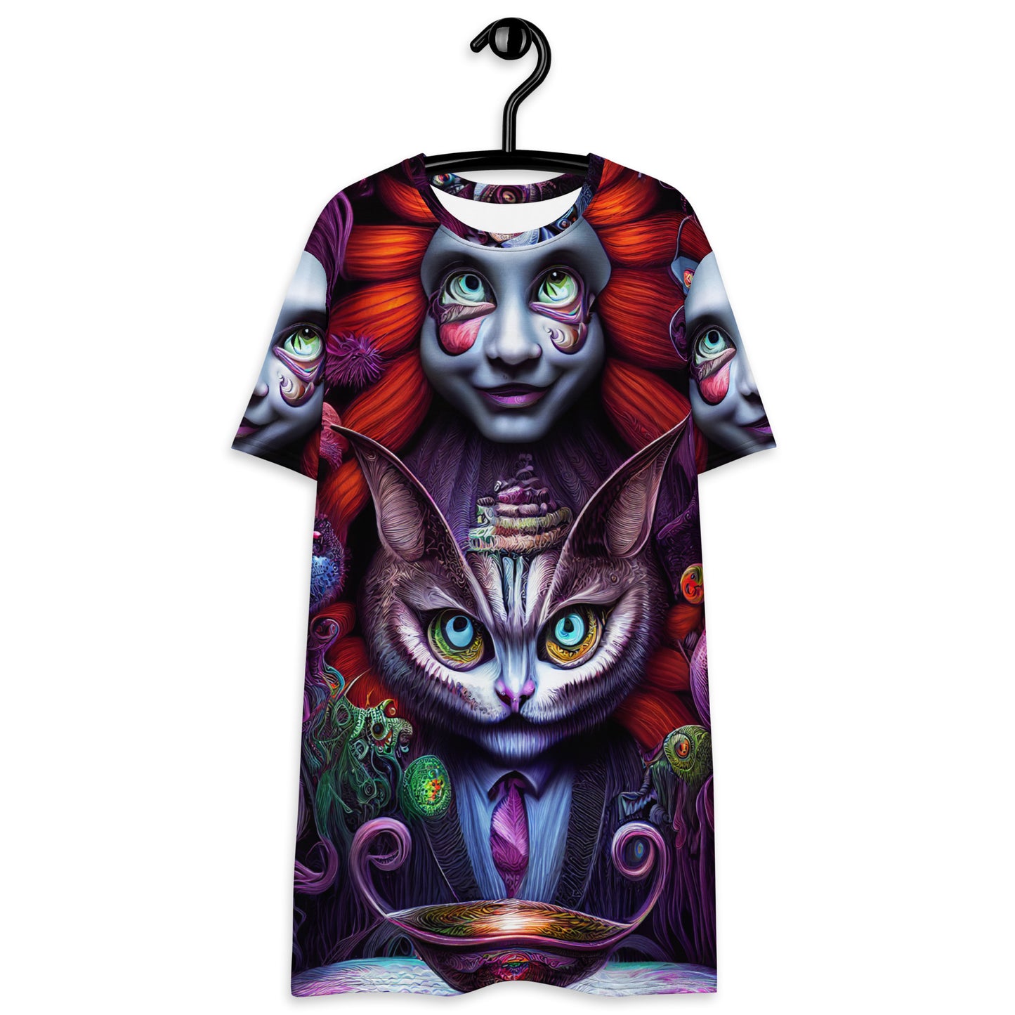 Cheshire Cat in Wonderland 1.0 T-shirt dress