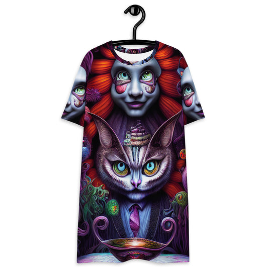 Cheshire Cat in Wonderland 1.0 T-shirt dress