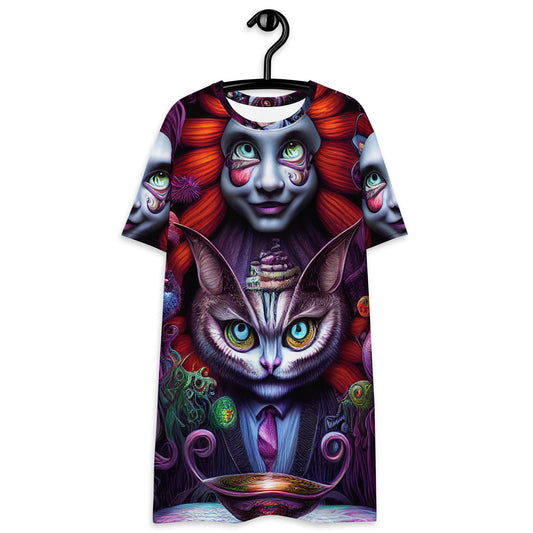 Cheshire Cat in Wonderland 1.0 T-shirt dress