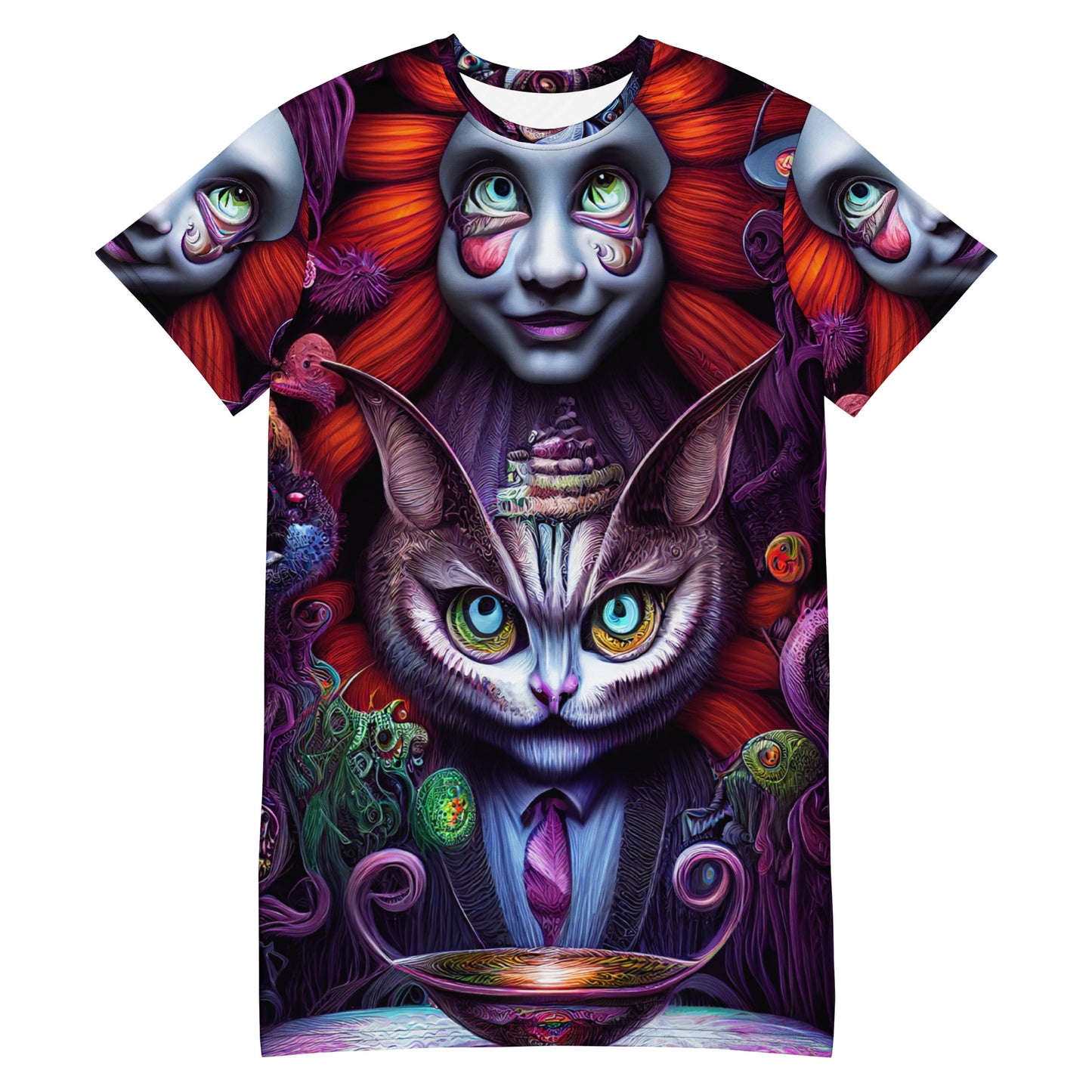 Cheshire Cat in Wonderland 1.0 T-shirt dress