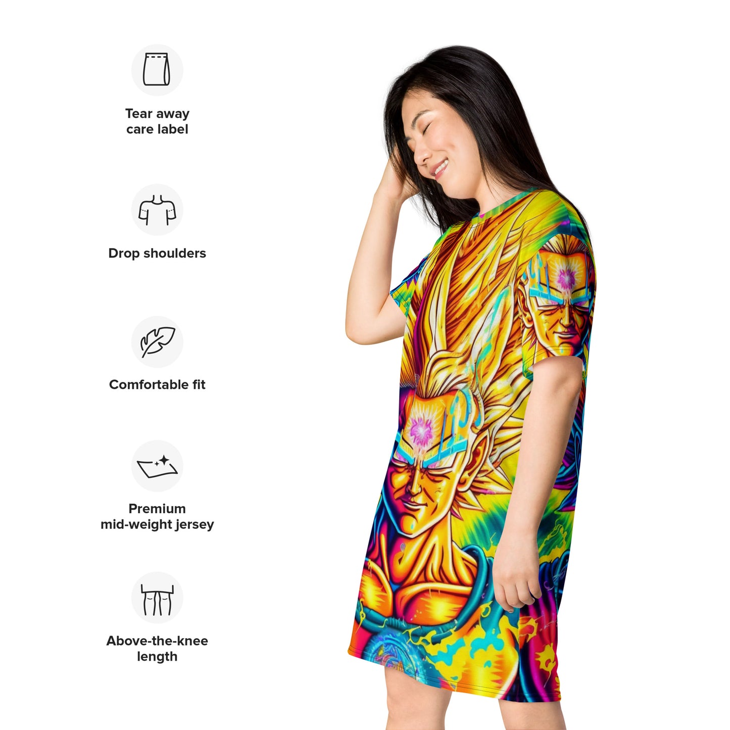 Super Saiyan Trip 1.0 T-shirt dress